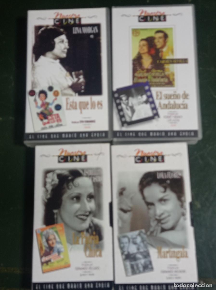 Cinema: 4 pel&iacute;culas Cinta VHS colecci&oacute;n nuestro cine. Original no copia