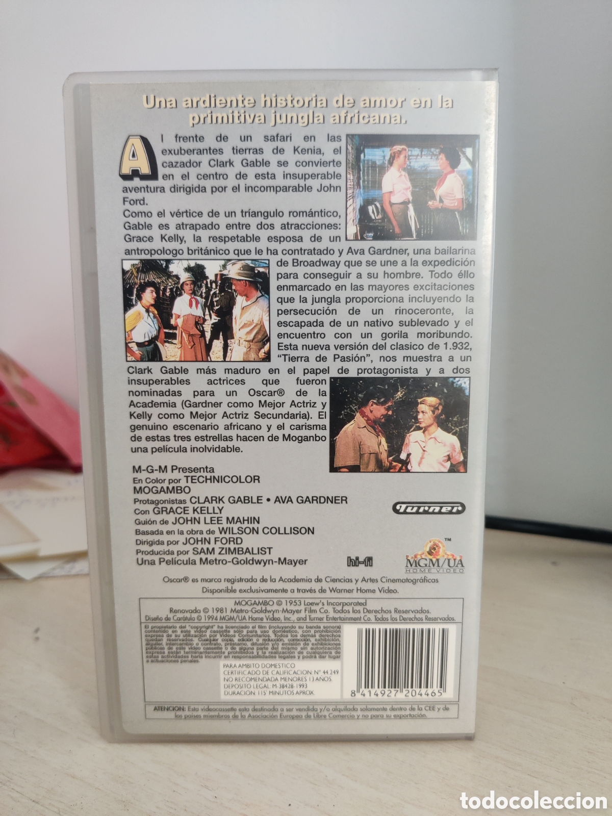 Cine: VHS MOGAMBO , CLARK GABLE - Foto 3
