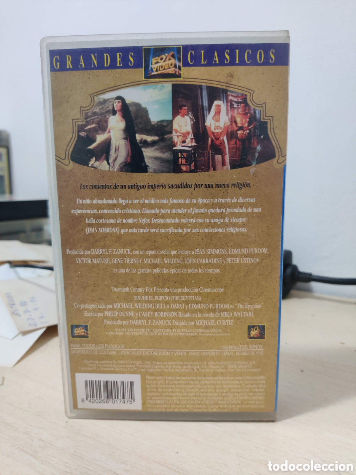 Cine: VHS SINUHE EL EGIPCIO - Foto 3