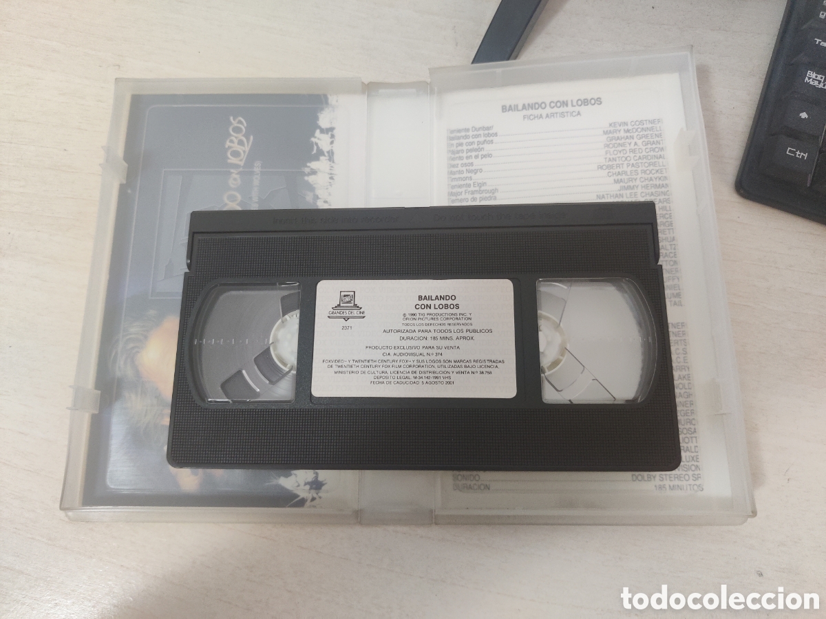 Cine: VHS BAILANDO CON LOBOS - Foto 4