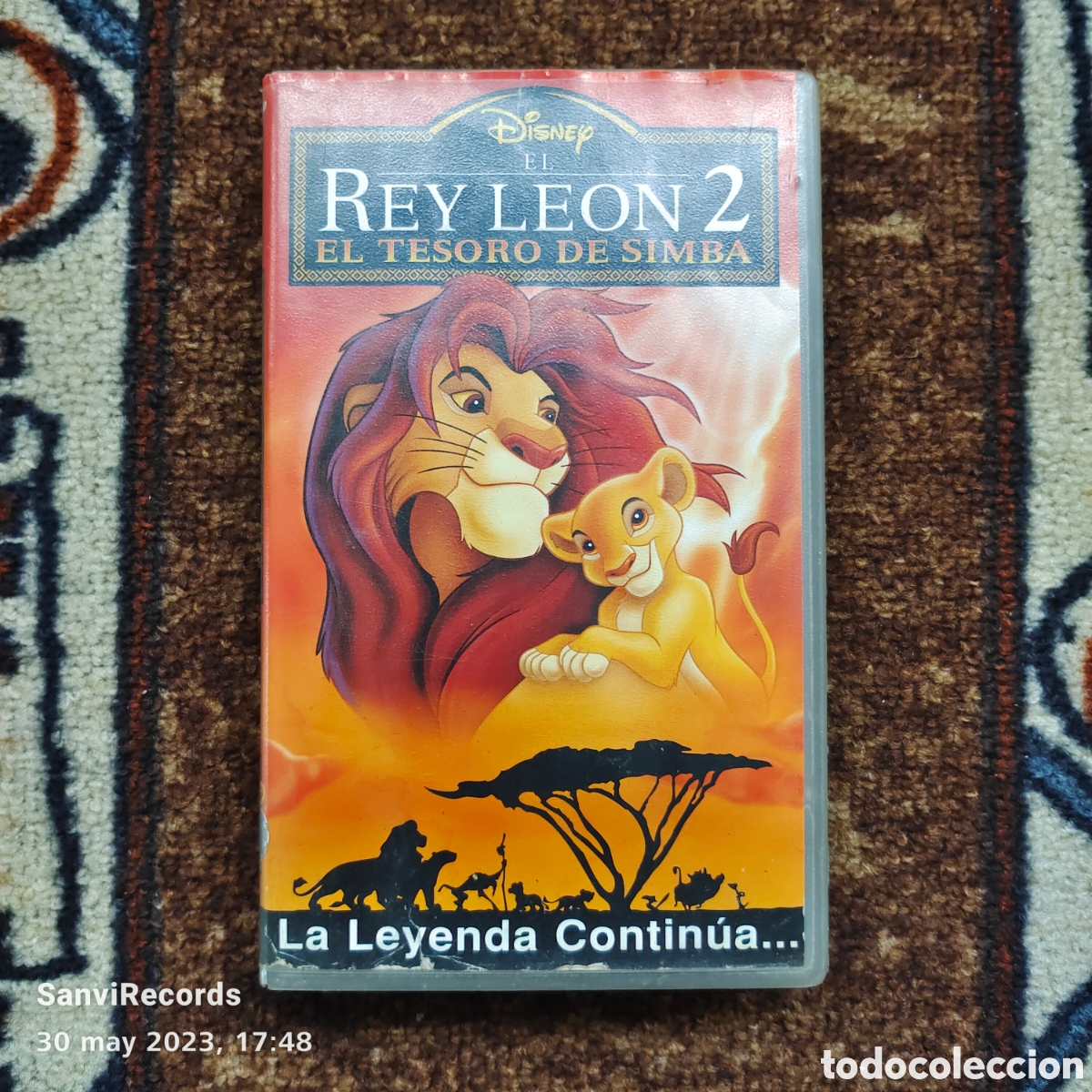 Cine: PEL&Iacute;CULA VHS: EL REY LEON 2, EL TESORO DE SIMBA (WALT DISNEY)