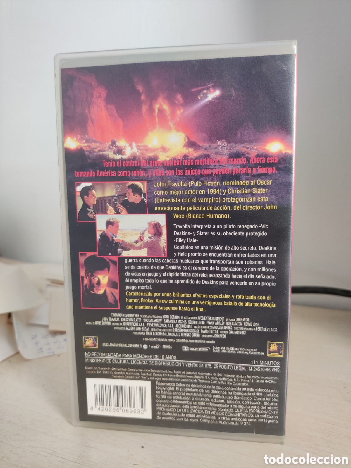 Cine: ESTAMOS LIQUIDANDO. VHS BROKEN ARROW - Foto 3