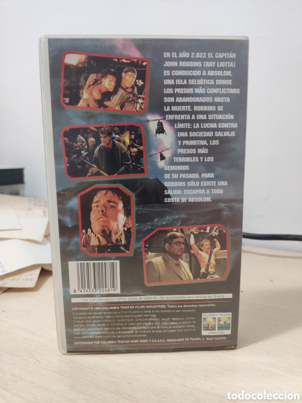 Cine: VHS ESCAPE DE ABSOLOM , RAY LIOTTA - Foto 3