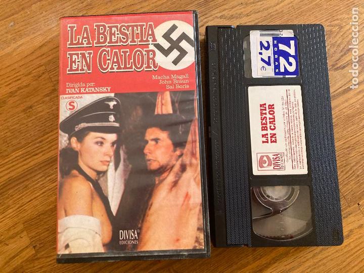 Cine: LA BESTIA EN CALOR - DIVISA - MACHA MAGALL - VHS - NAZIEXPLOTATION