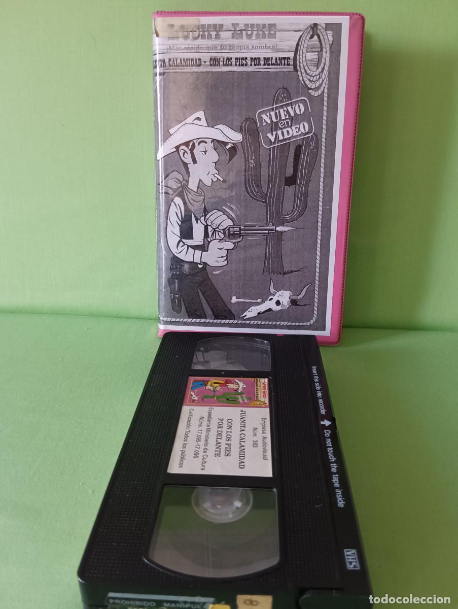 Cine: VHS Lucky Luke 1984 Hanna & Barbera & Morris Juanita Calamidad + Con los pies por delante 1&ordf;EDICI&Oacute;N
