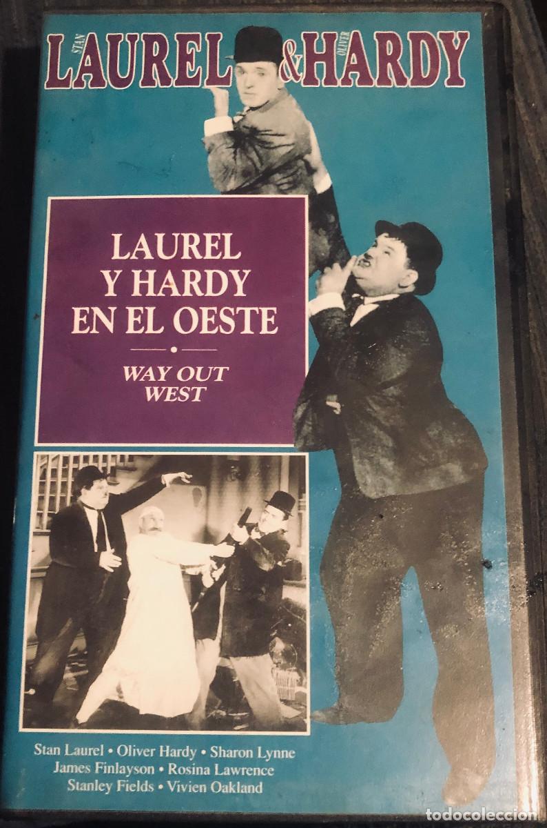 Cine: 'Laurel y Hardy en el Oeste', el Gordo y el Flaco. Comedia. Cine cl&aacute;sico. VHS original.