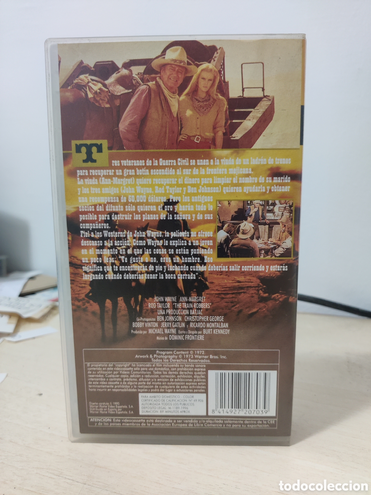 Cine: VHS OESTE , LADRONES DE TRENES , JOHN WAYNE - Foto 3
