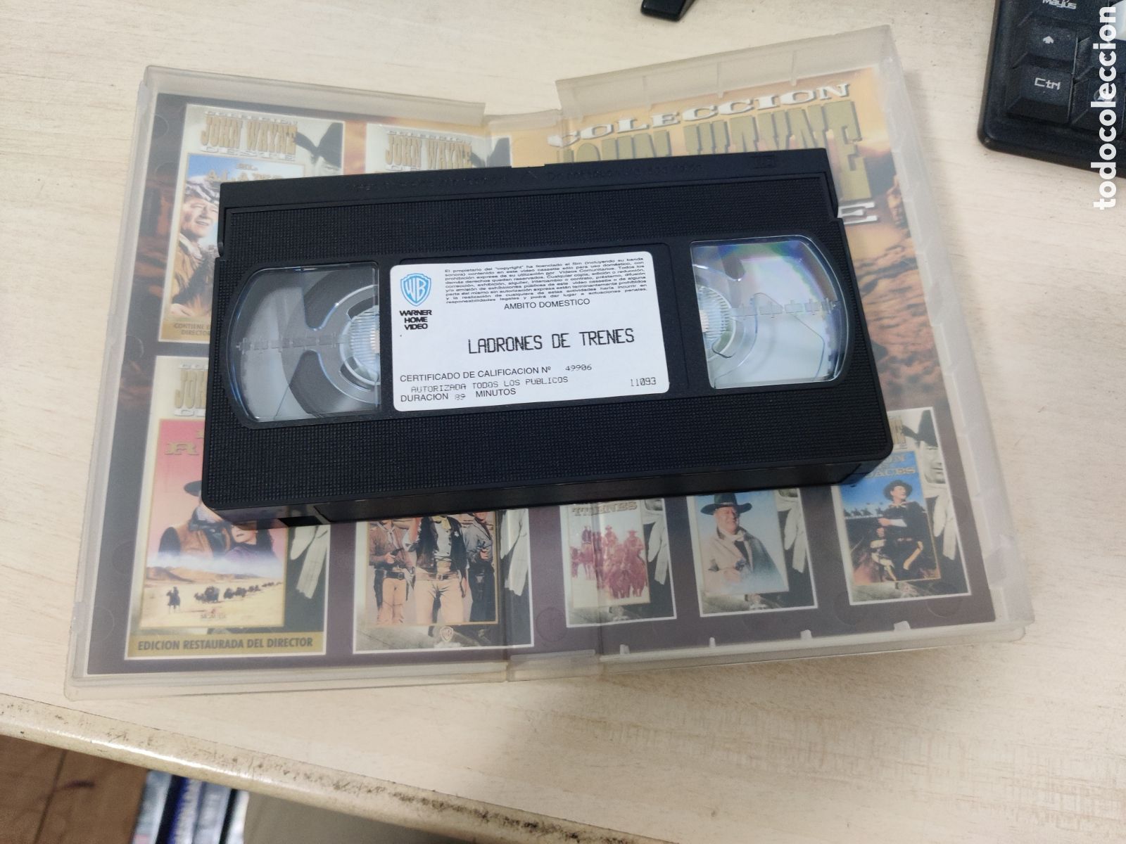 Cine: VHS OESTE , LADRONES DE TRENES , JOHN WAYNE - Foto 4