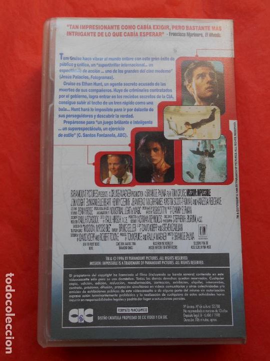 Cine: VHS MISSION IMPOSSIBLE - Foto 2