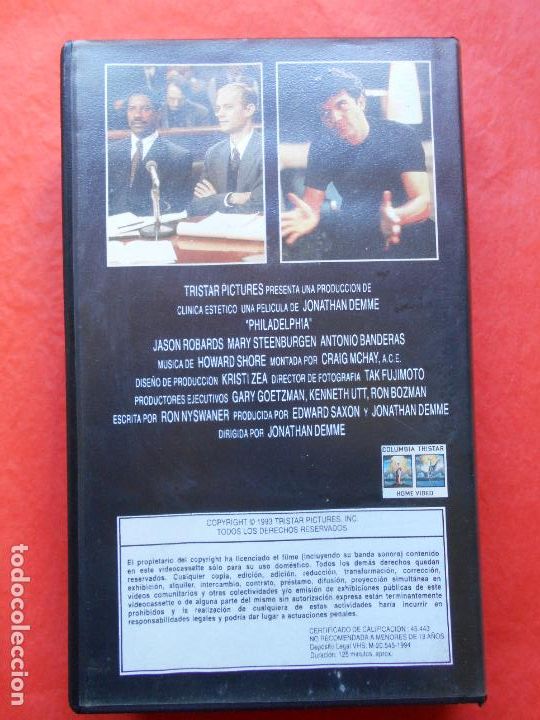 Cine: VHS PHILADELPHIA - Foto 2