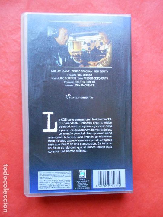 Cine: VHS EL CUARTO PROTOCOLO - Foto 2