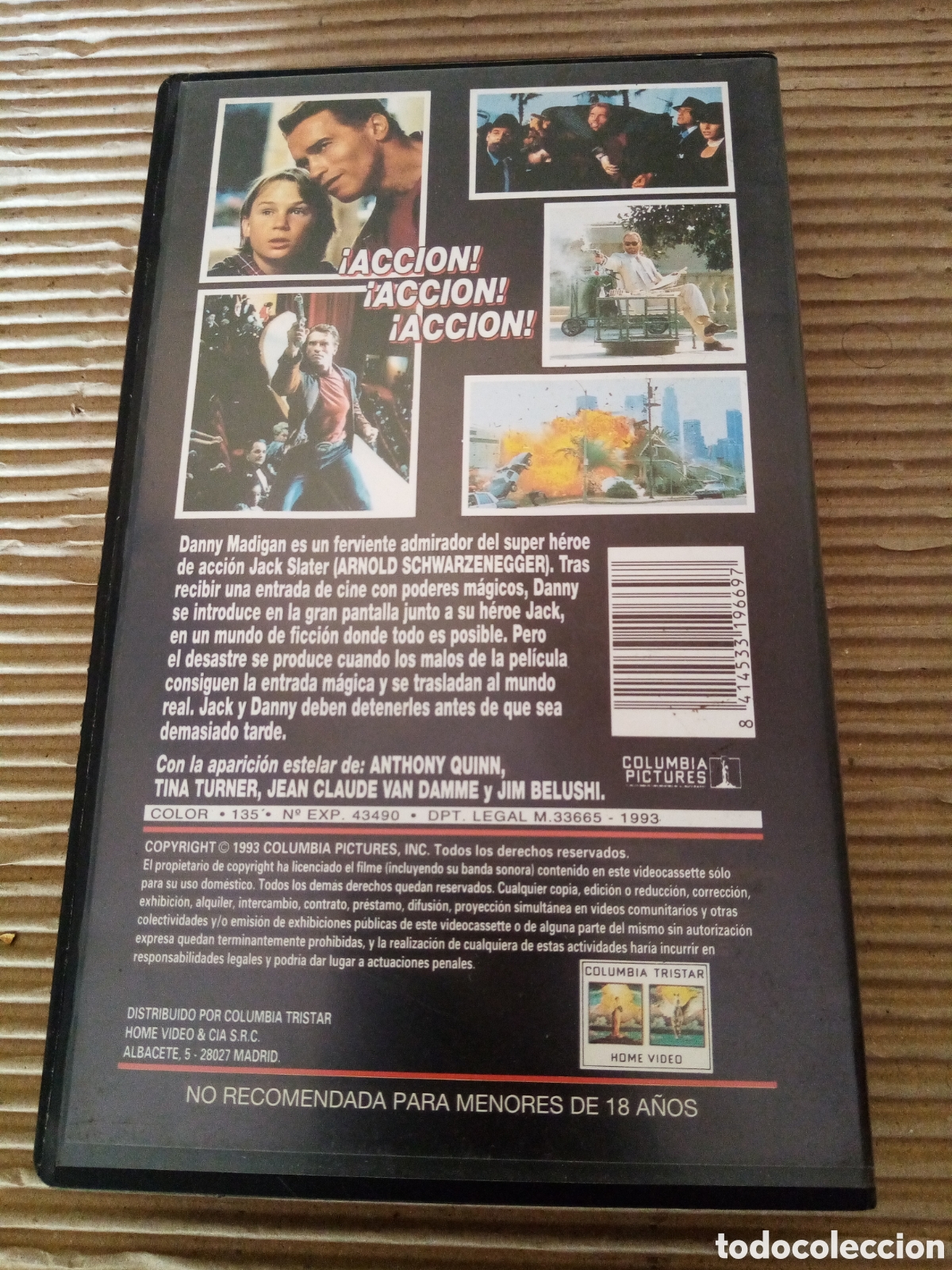 Cine: El &uacute;ltimo gran h&eacute;roe. VHS - Foto 3