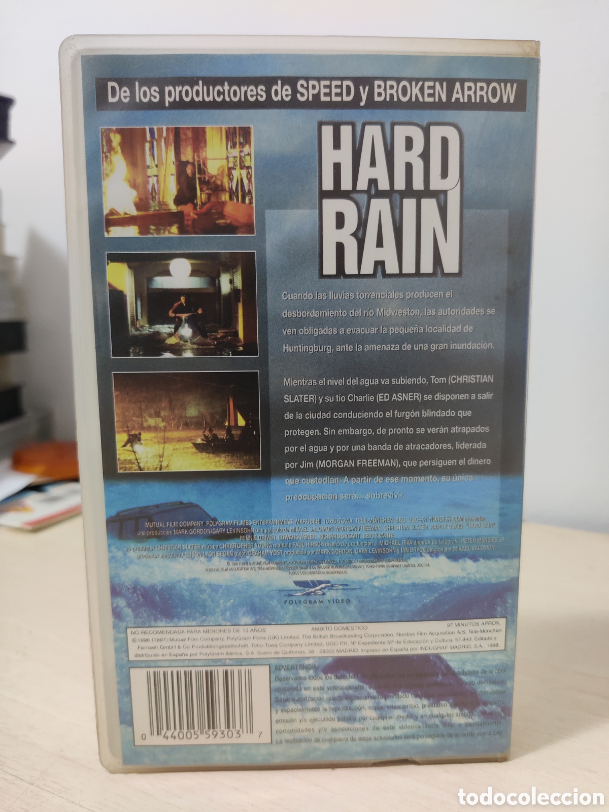 Cine: VHS HARD RAIN , MORGAN FREEMAN - Foto 3