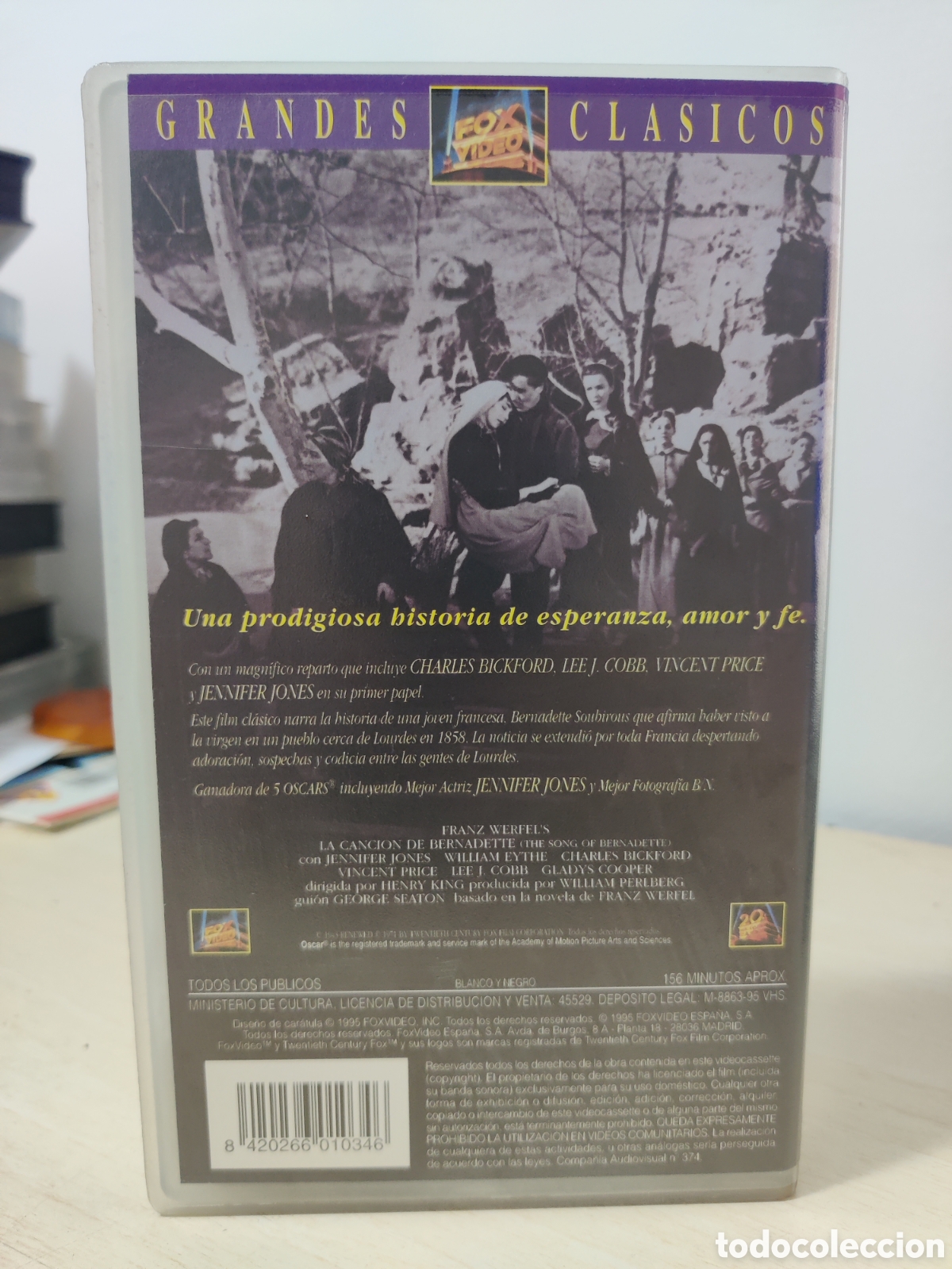 Cine: VHS LA CANCION DE BERNADETTE - Foto 3