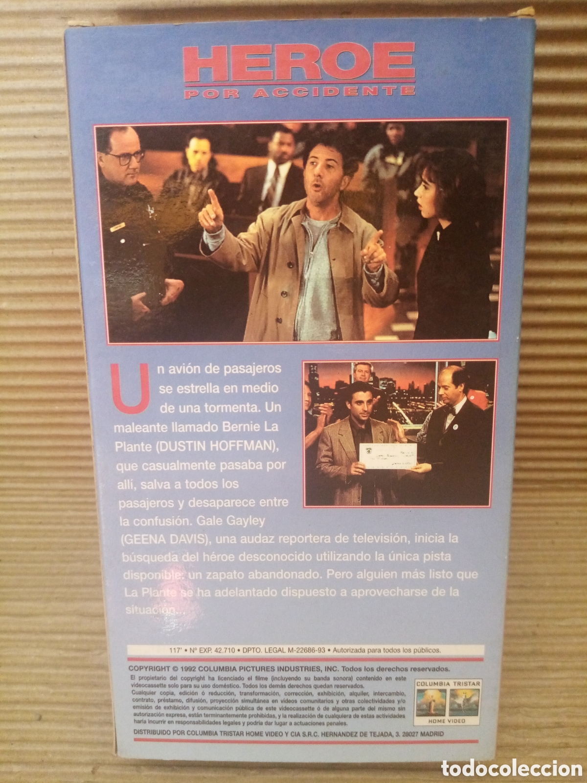 Cine: H&eacute;roe por accidente. VHS - Foto 3