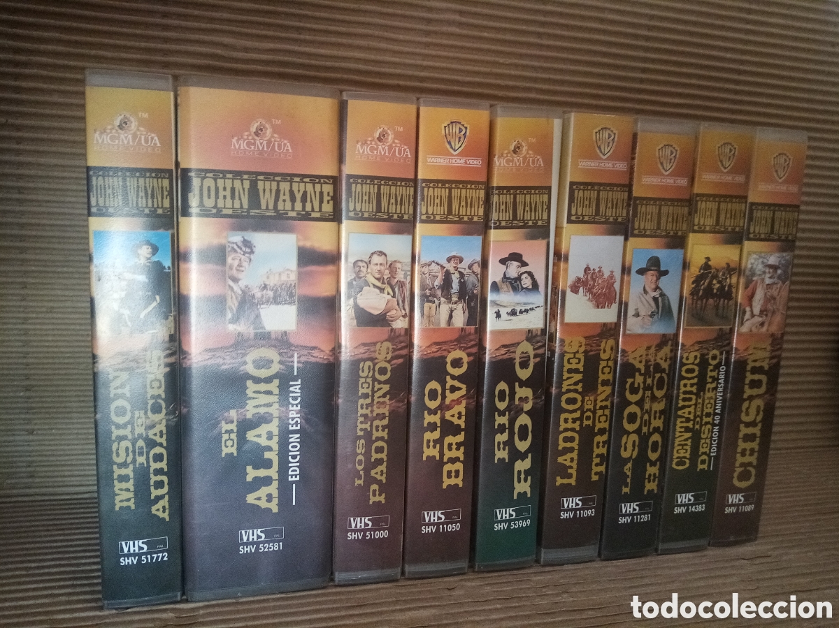Cine: Colecci&oacute;n John Wayne peste. Vhs - Foto 1