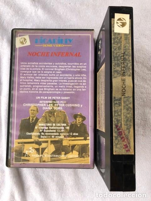 Cine: NOCHE INFERNAL / CHIRSTOPHER LEE / PETER CUSHING / VHS - Foto 2