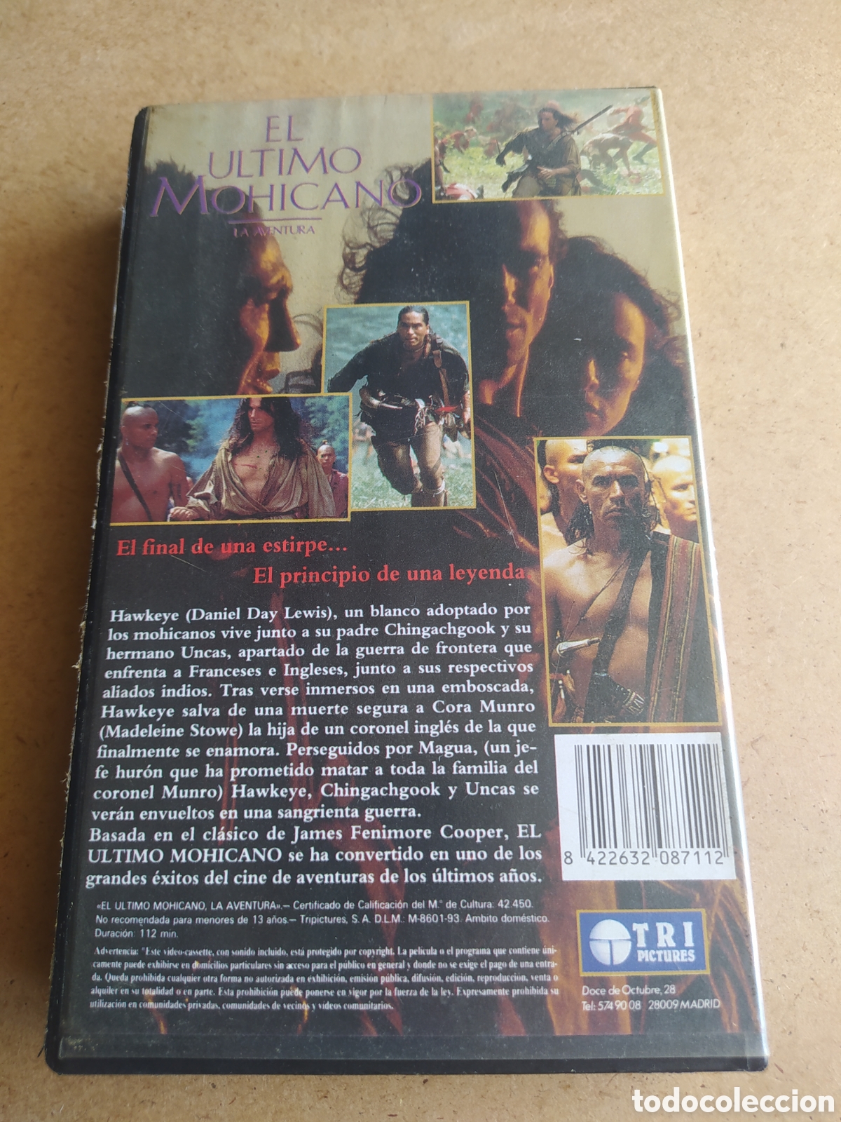 Cine: VHS - el &uacute;ltimo mohicano - Foto 2
