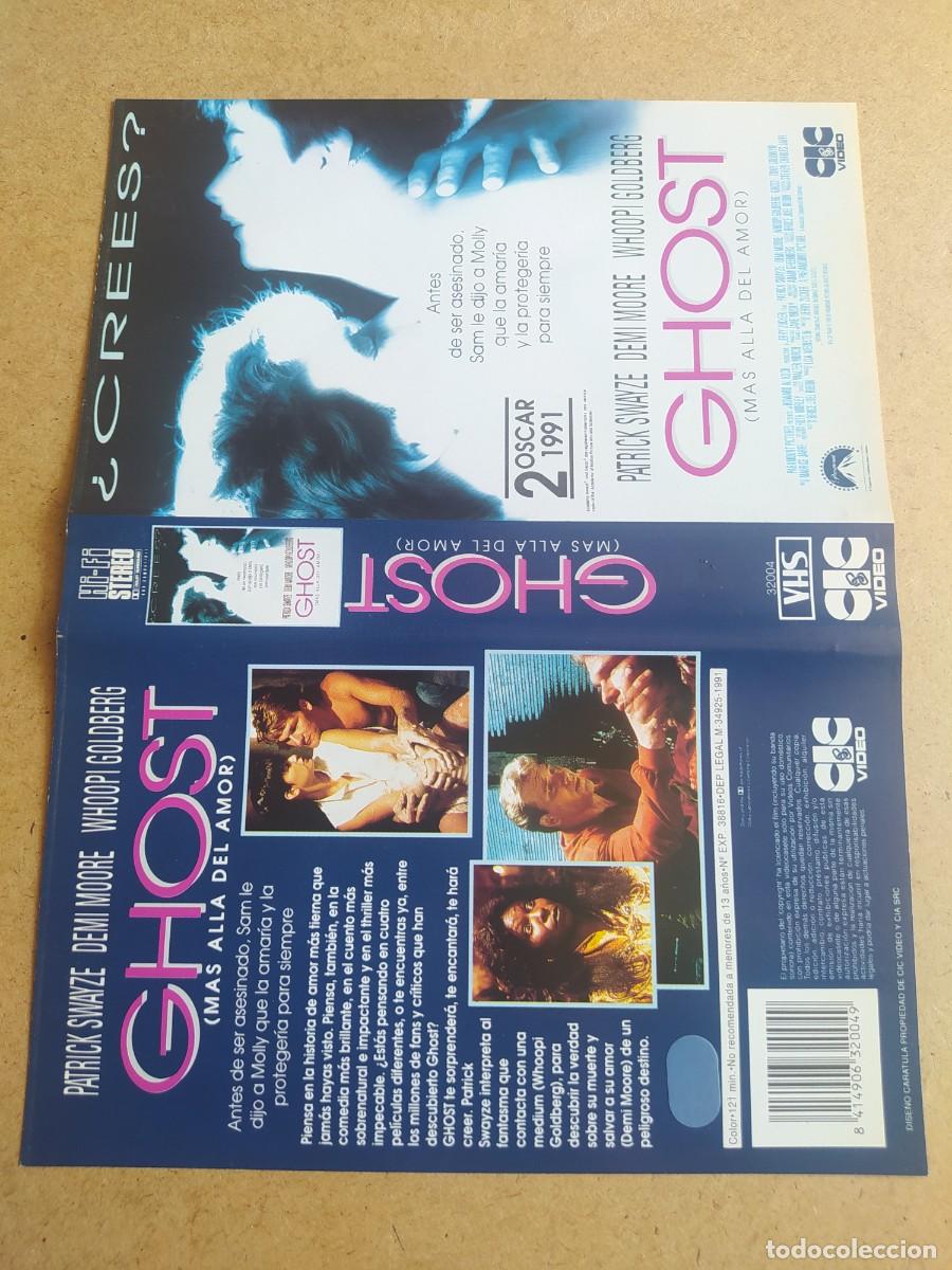 Cine: Caratula vhs - ghost - Foto 1