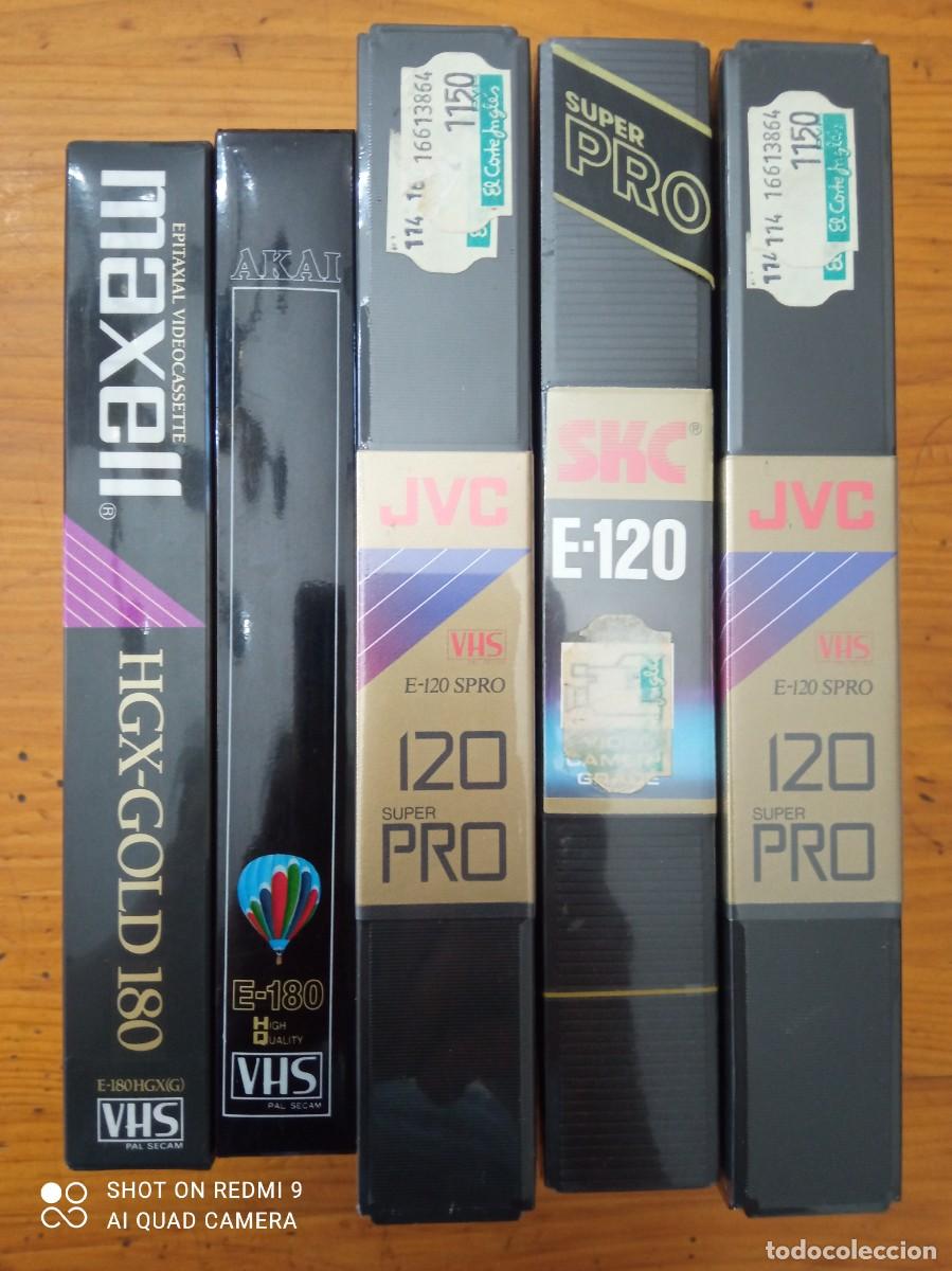 Cine: Pel&iacute;culas VHS virgen nuevas precintadas 5 unidades