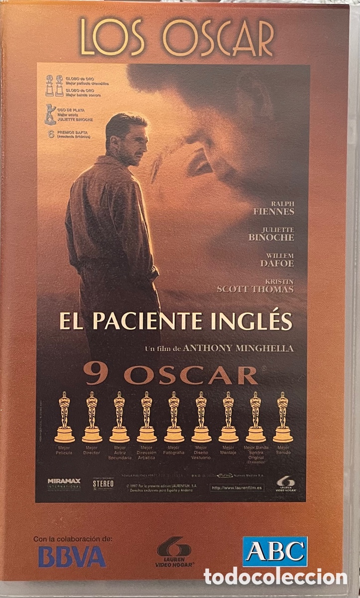 Cine: El paciente ingl&eacute;s (VHS) - Foto 1