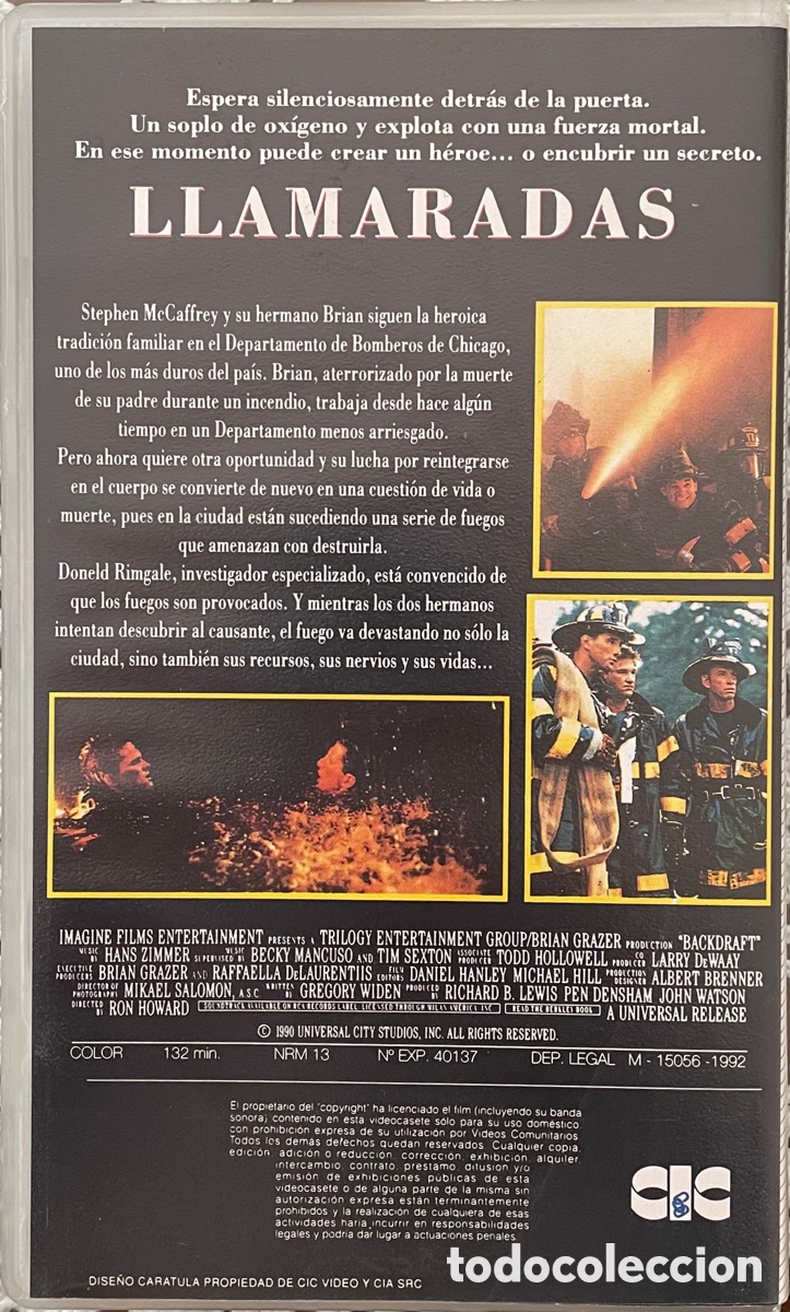 Cine: Llamaradas (VHS) - Foto 2