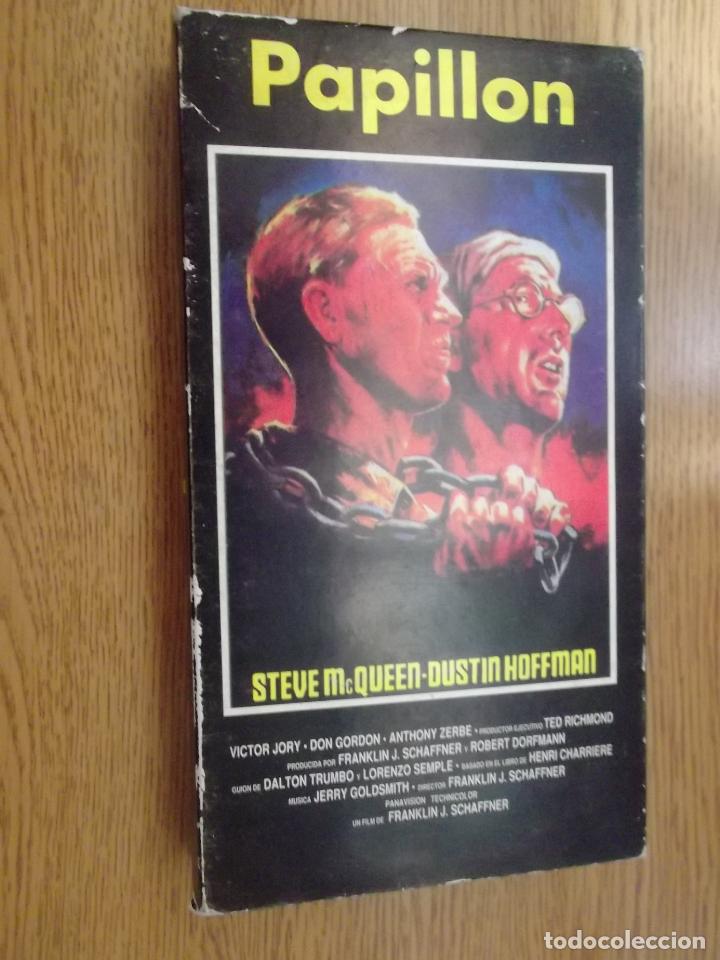 Cine: PAPILLON PEL&Iacute;CULA EN VHS. - Foto 1