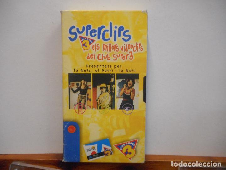 Cine: VHS. SUPERCLIPS. ELS MILLORS VIDEOCLIPS DEL CLUB SUPER 3. PRESENTATS PER LA NETS, EL PETRI I LA NOTI