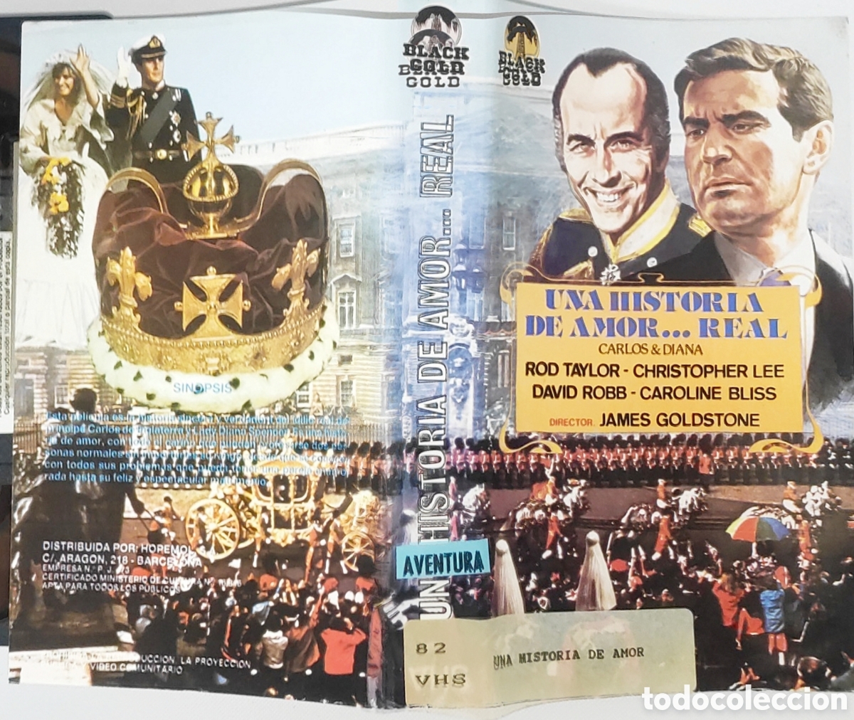 Cine: Cinta vhs\. UNA HISTORIA DE AMOR... REAL (Carlos & Diana) / BIOPIC / VHS.ORIG