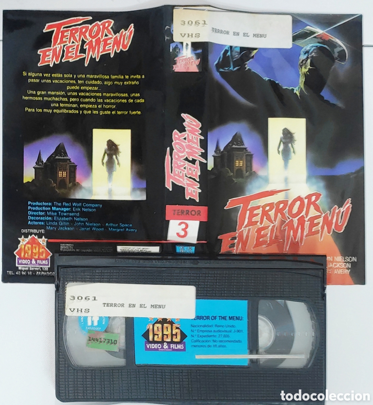 cinta vhs. terror en el menú [dvd gratis] (ter - Acheter Films de cinéma  VHS sur todocoleccion