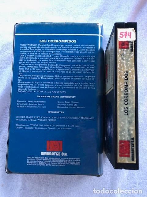 Cine: LOS CORROMPIDOS / ELKE SOMMER / ROBERT STACK / FRANK WINTERSTEIN / VHS - Foto 2