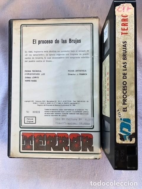 Cine: EL PROCESO DE LAS BRUJAS / CHRISTOPHER LEE / VHS - Foto 2