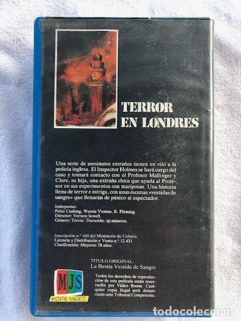 Cine: TERROR EN LONDRES / WANDA VENTAN / R.FLEMING / Dir. VERNON SEWELL / VHS - Foto 2