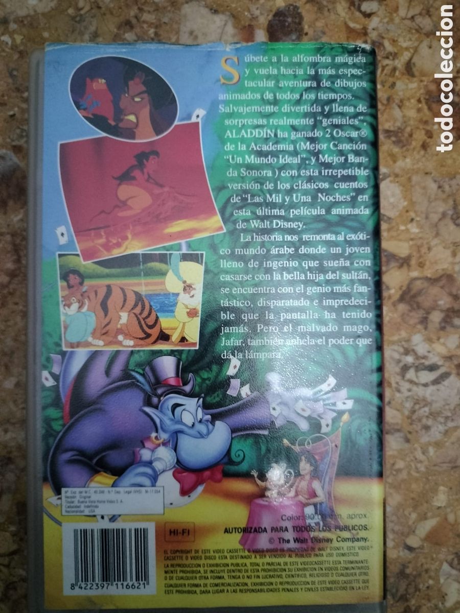 Cine: Cl&aacute;sico Aladin en VHS - Foto 1
