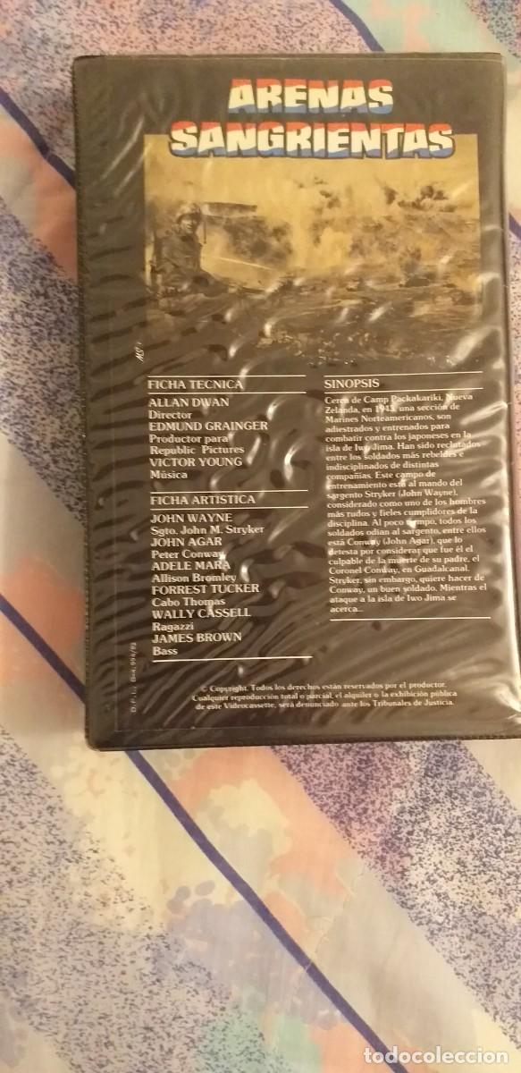 Cine: ARENAS SANGRIENTAS JOHN WAYNE VHS - Foto 2