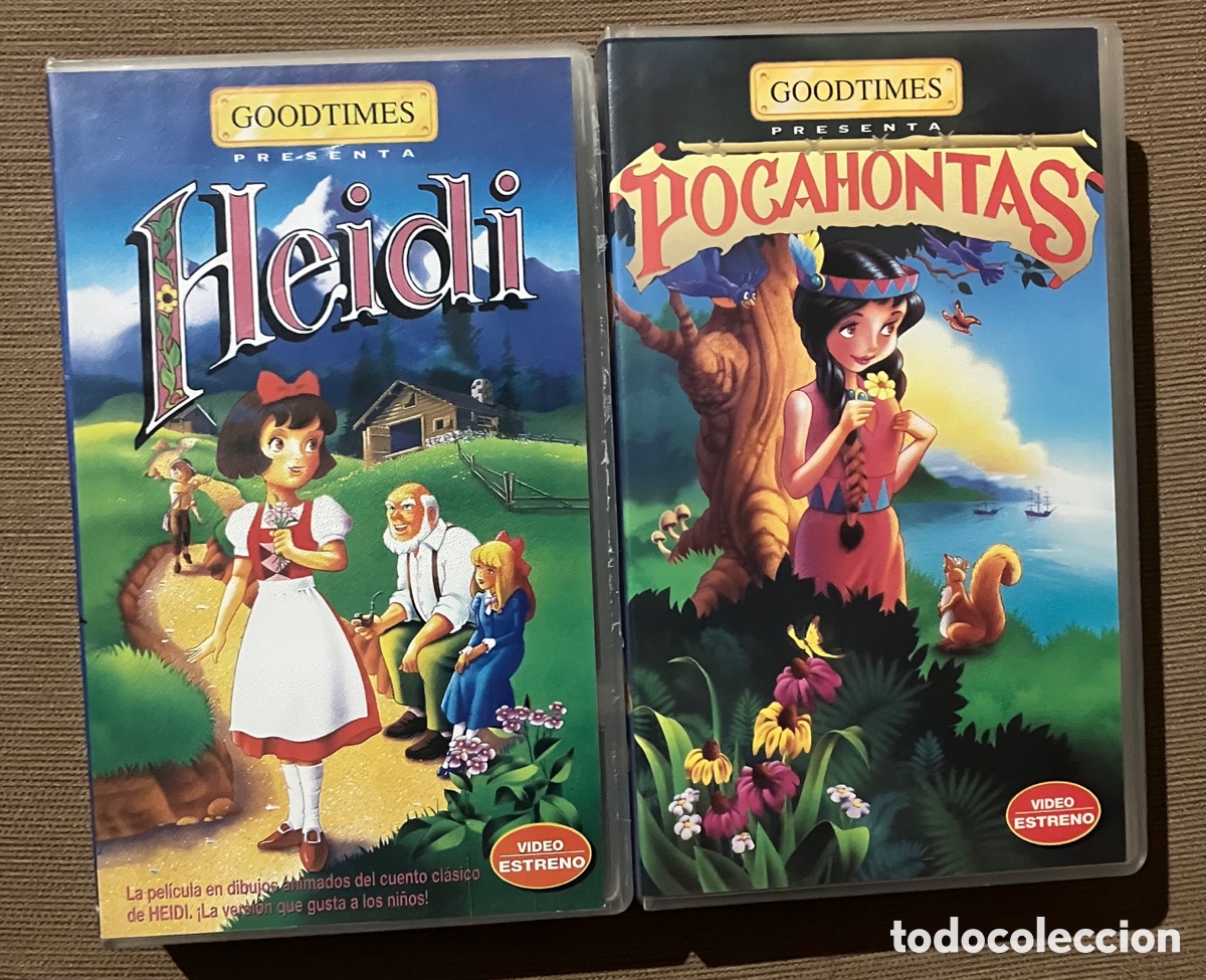 Cine: VHS HEIDI & POCAHONTAS GOODTIMES