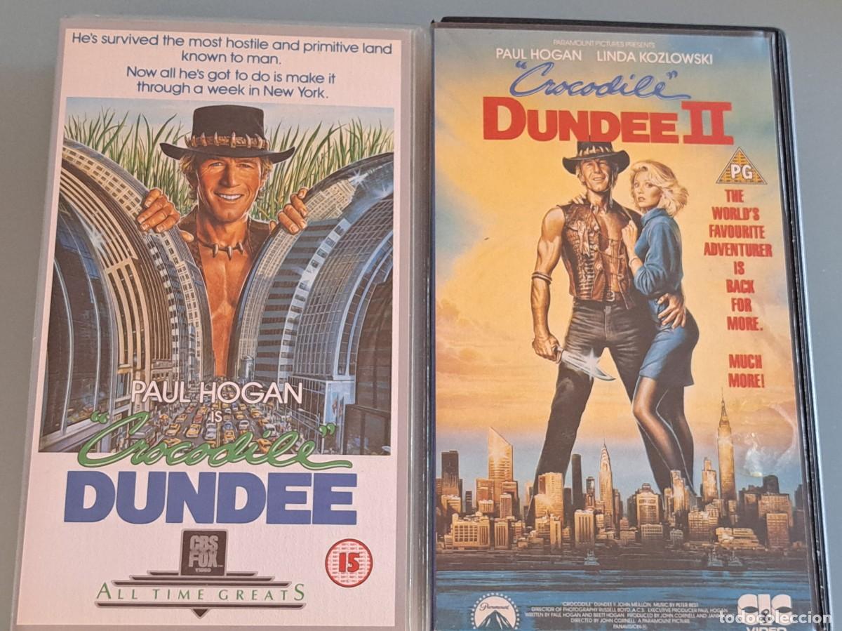 Cine: Lote de v&iacute;deos VHS Cocodrilo Dundee