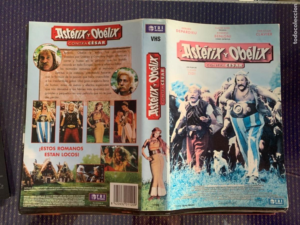 Cine: Asteris y Obelix contra cesar (Solo car&aacute;tula original VHS)