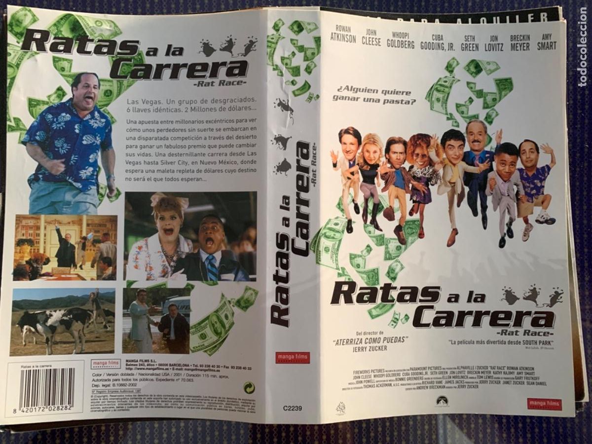 Cine: Ratas a la carrera (Solo car&aacute;tula original VHS)