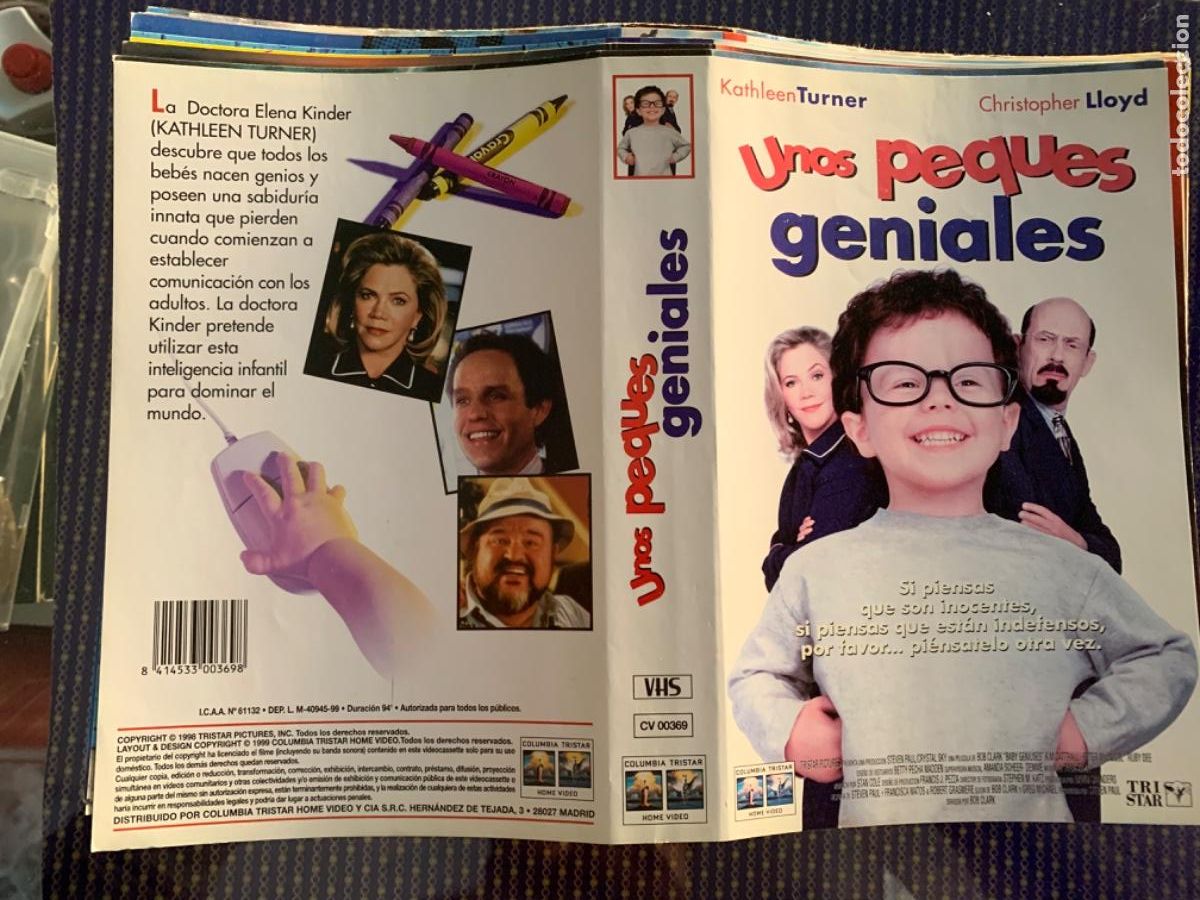 Cine: Unos peques geniales (Solo car&aacute;tula original VHS)