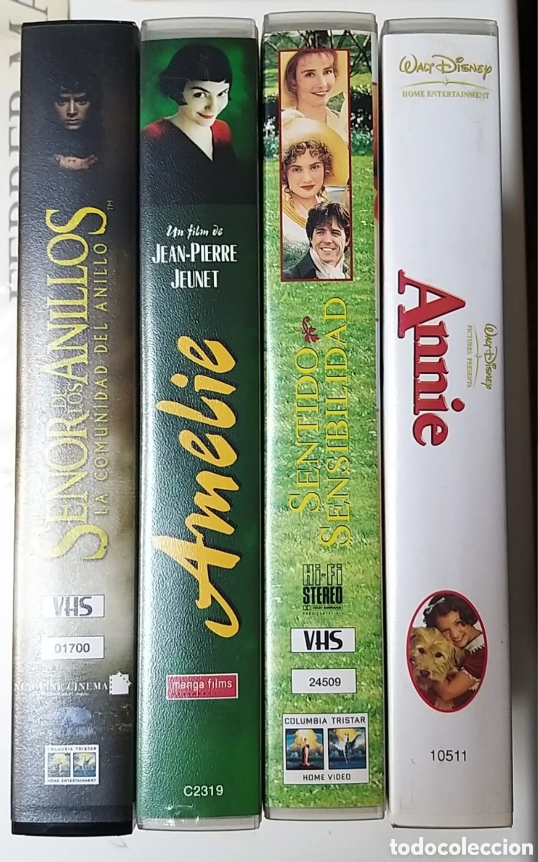Cine: VHS Lote 4 pel&iacute;culas