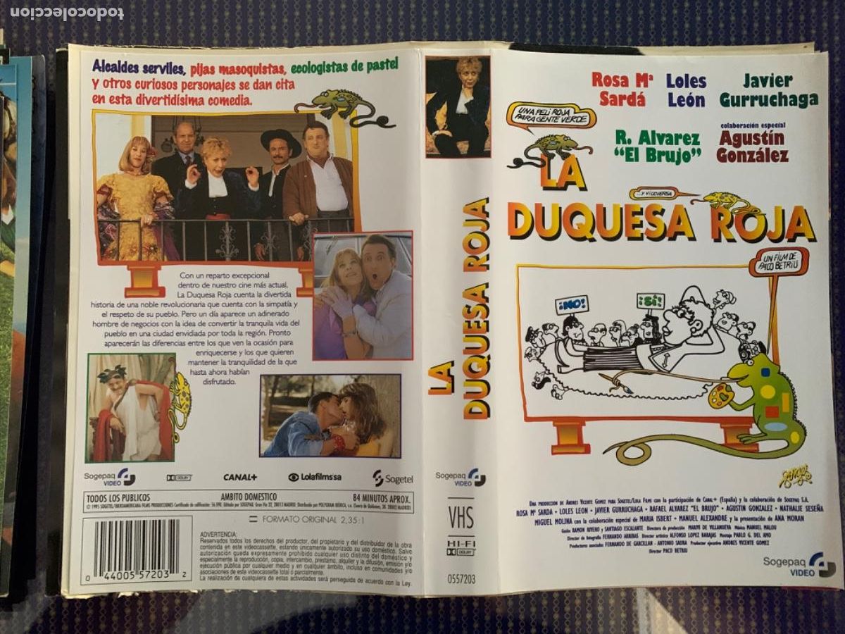 Cine: La Duquesa Roja (Solo car&aacute;tula original VHS)
