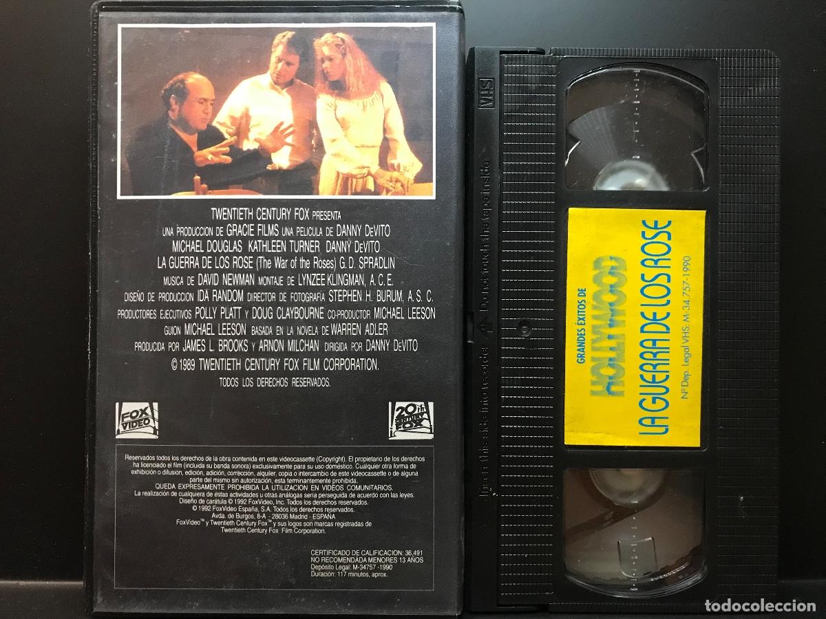 Cine: Danny DeVito ● La guerra de los Rose (1989) ● VHS - Foto 2