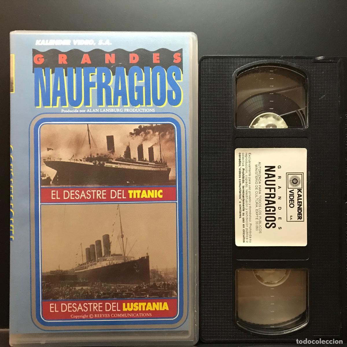 Cine: Grandes Naufragios ● El Titanic y el Lusitania (1989) ● VHS