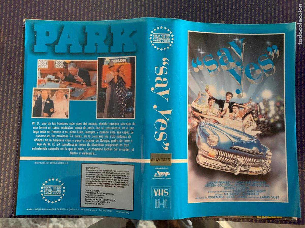 Cine: Say Yes (Solo car&aacute;tula original VHS)