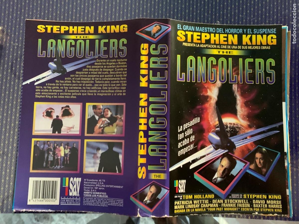 Cine: Langoliers (Solo car&aacute;tula original VHS)