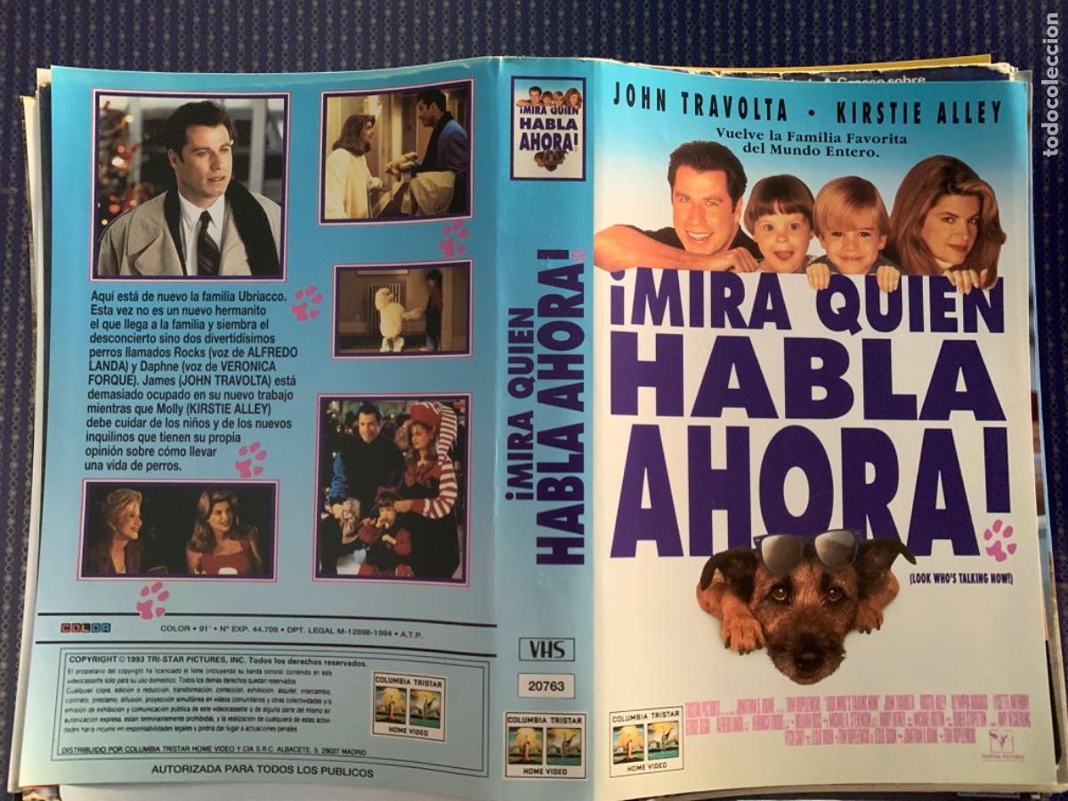 Cine: Mira quien habla ahora! (Solo car&aacute;tula original VHS)