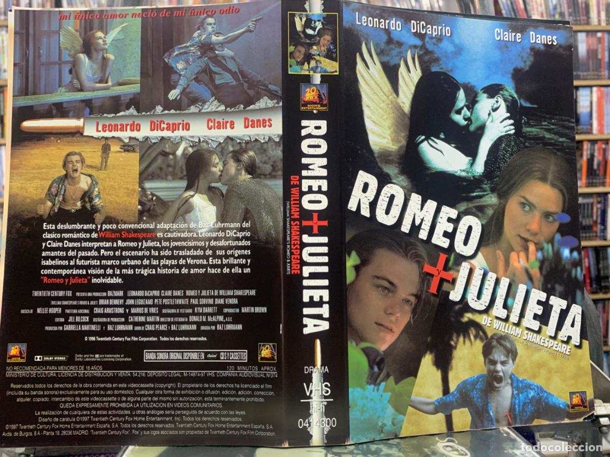 Cine: Romeo + Julieta (Solo car&aacute;tula original VHS)