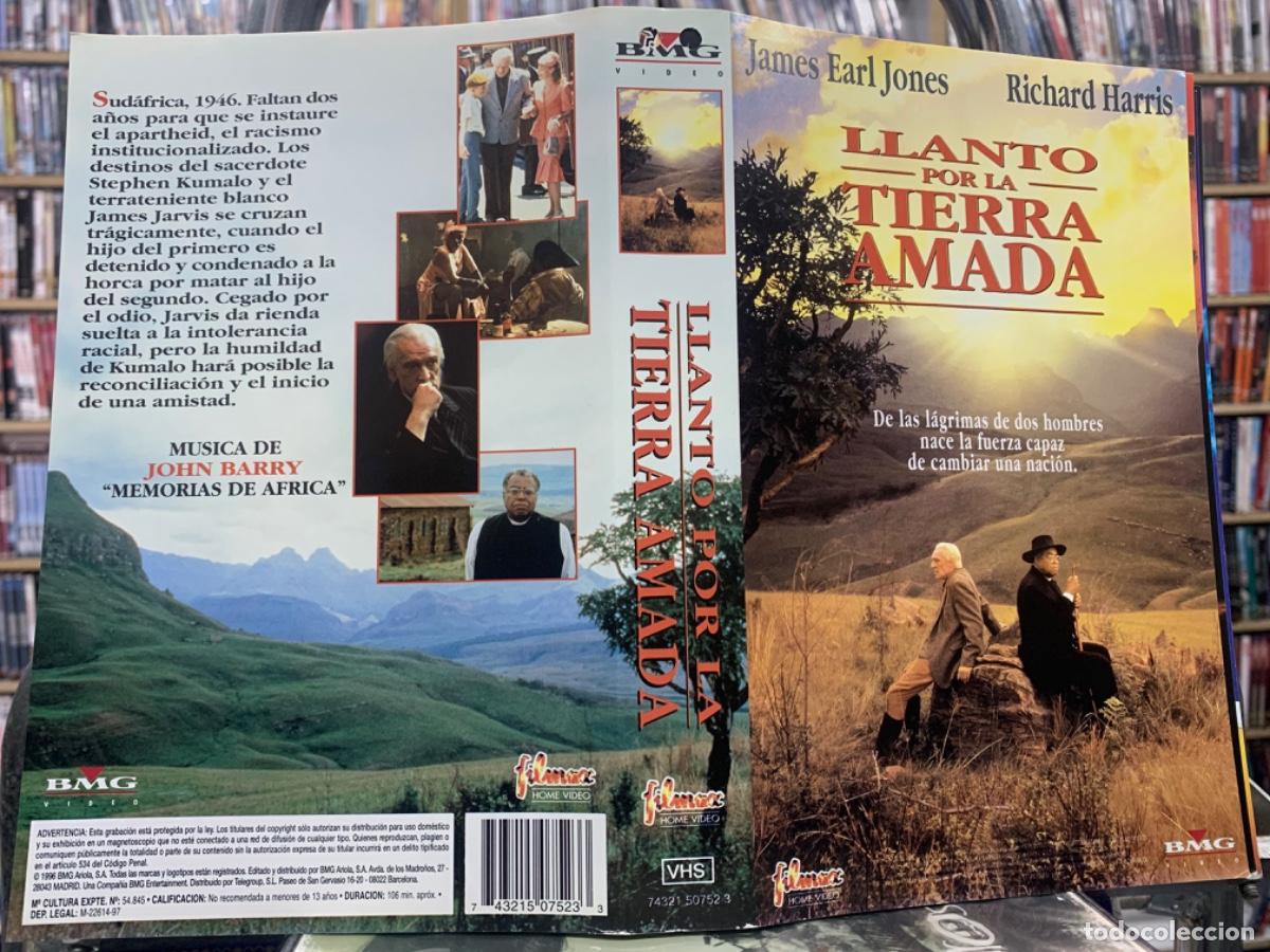 Cine: Llanto por la tierra amada (Solo car&aacute;tula original VHS)