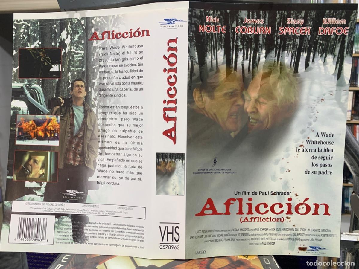 Cine: Aflicci&oacute;n (Solo car&aacute;tula original VHS)